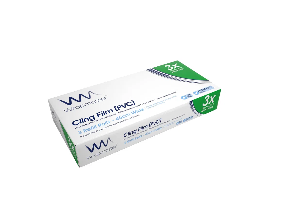 Wrapmaster 4500 cling film refills 45cm x 300m (3) by Wrapmaster