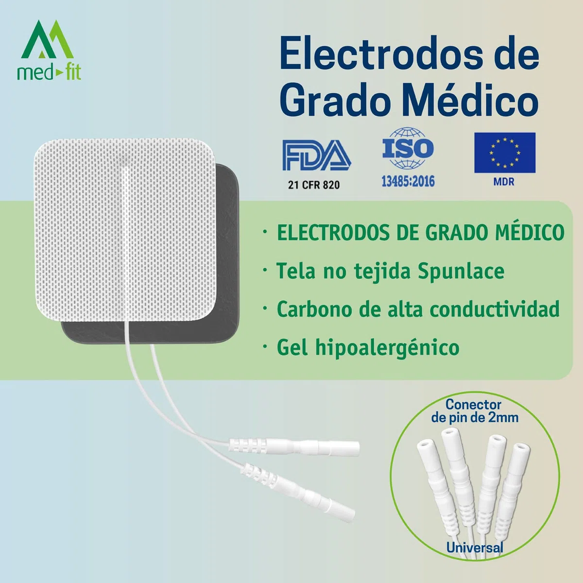 Med-Fit 3 Electroestimulador TENS y EMS - Dispositivo Médico Clase IIa para Dolor de Espalda, Ciática, Artritis, Rodilla, Hombro y Rehabilitación Muscular
