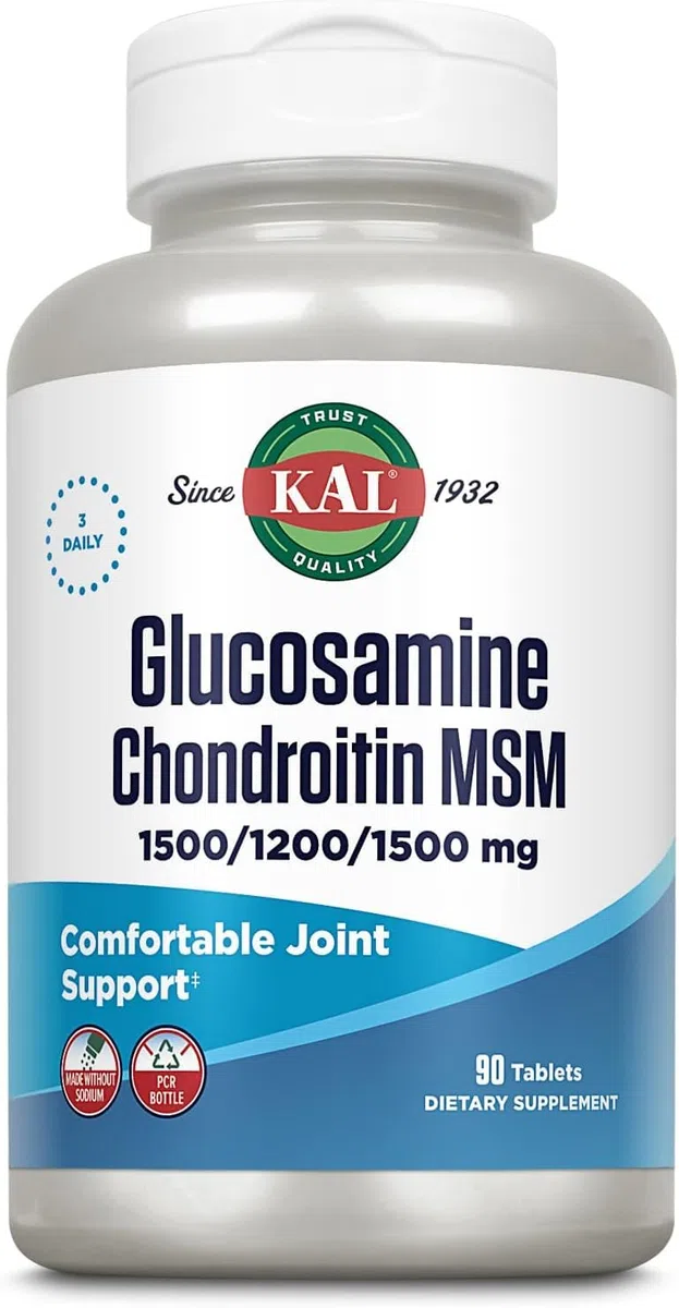 Kal Complemento Alimenticio con Glucosamine Chondroitin MSM - 90 Tabletas