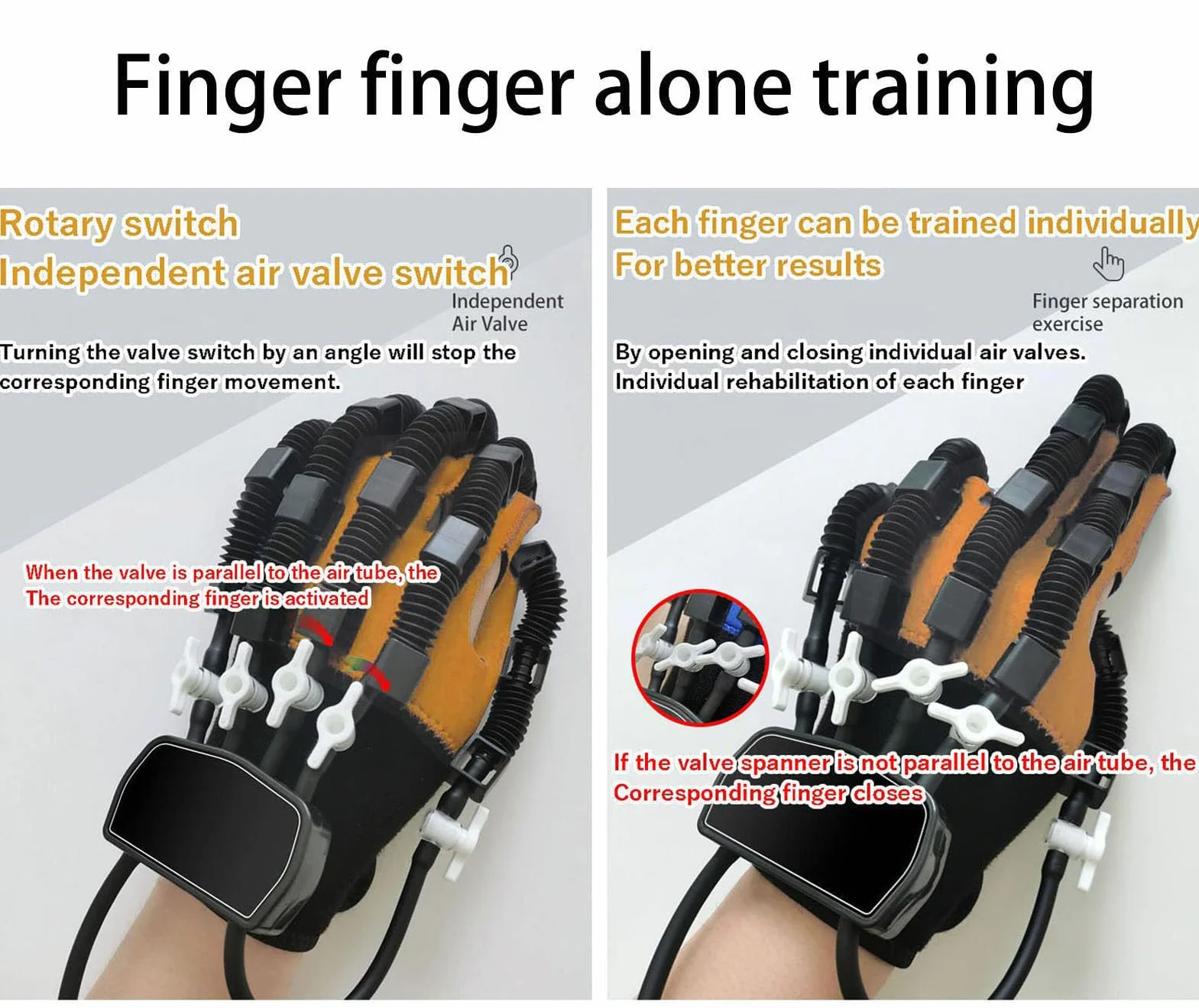2025 Guantes De Robot De Rehabilitación, Orthosis De Los Dedos, Alivio De La Rigidez De Las Manos, Ayudas Para El Ejercicio De Manos, Guantes De Rehabilitación Del Robot De (Size:XL,Color:Left Hand)