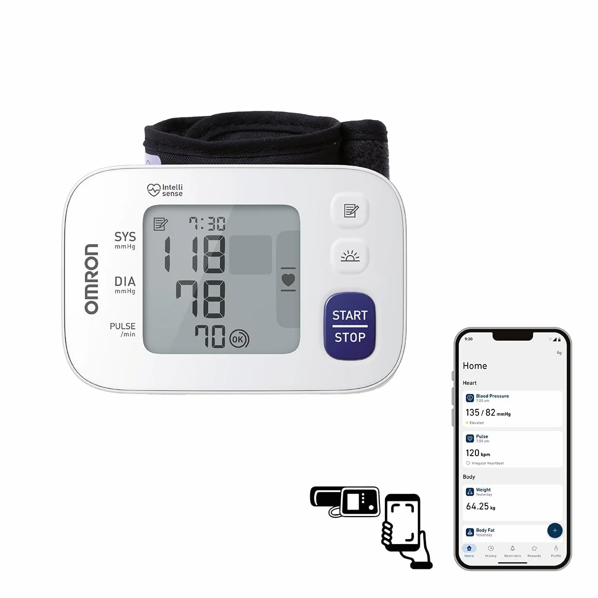 OMRON Omron RS4 Misuratore Della Pressione Da Polso