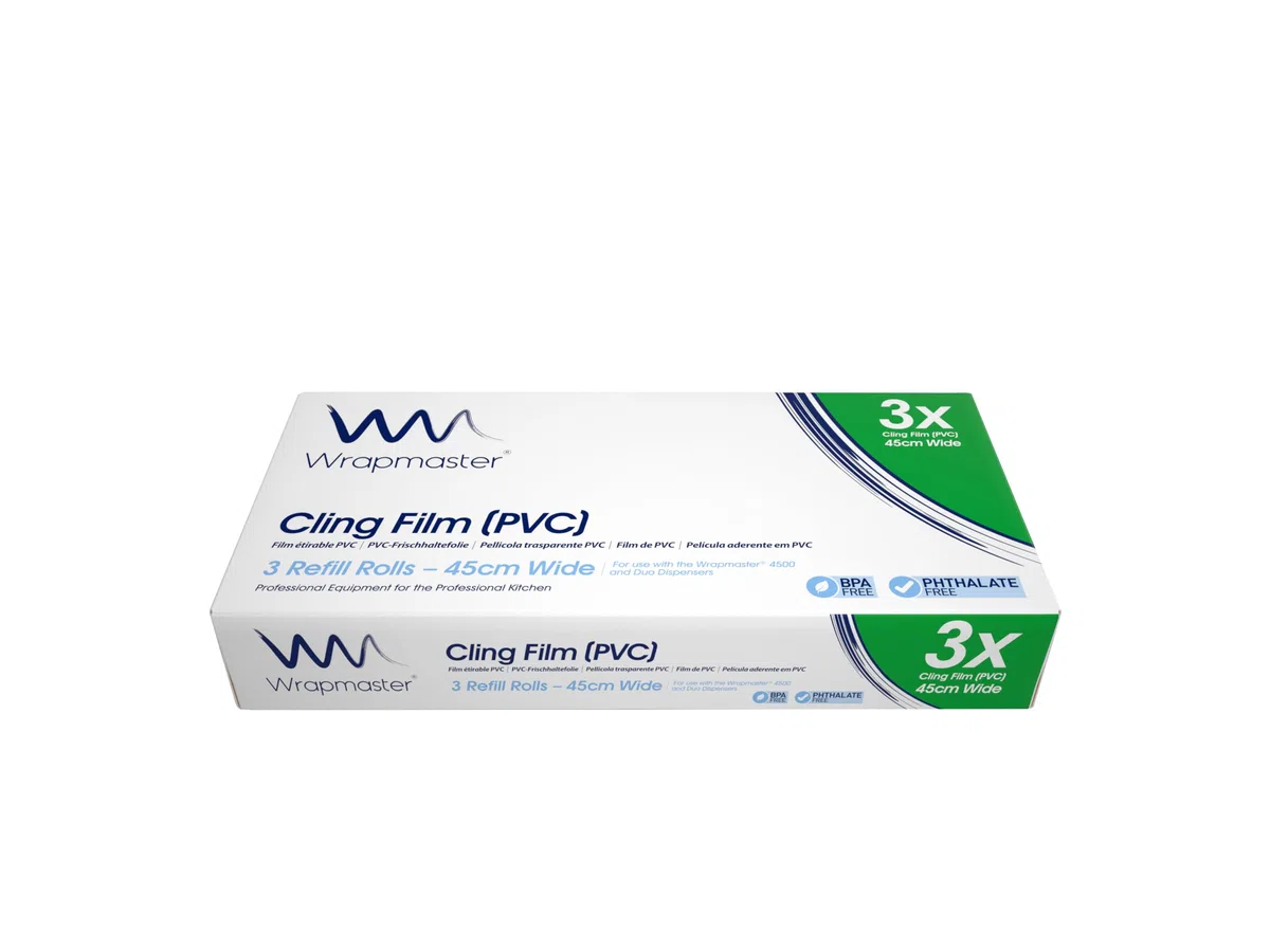 Wrapmaster 4500 cling film refills 45cm x 300m (3) by Wrapmaster