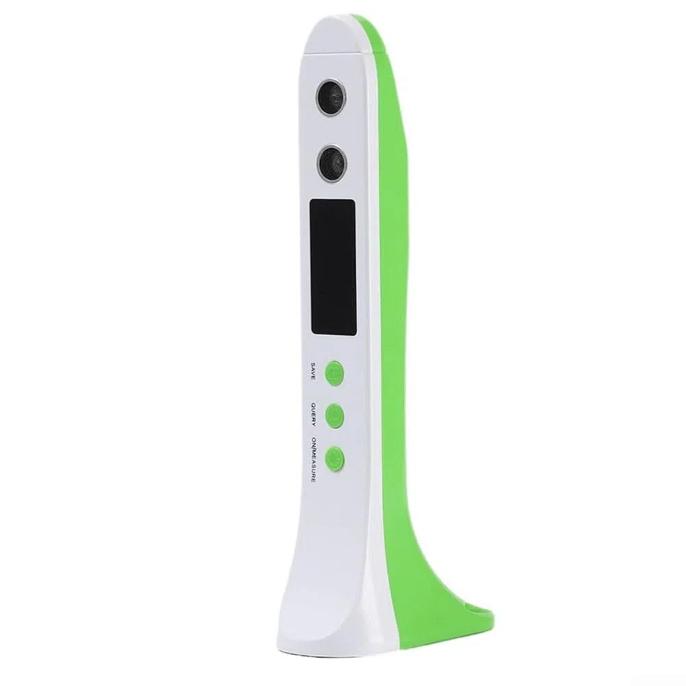 Instrumento de medición de altura, Estadiómetro portátil de mano, instrumento de medición inalámbrico Regla electrónica de altura para niños del hogar 200Cm (verde)