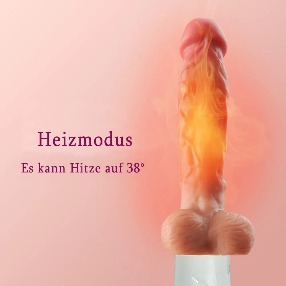 La máquina sexual Vibrador Dillo realista con función de empuje, el Vibrador anal 10 modo de vibración modo telescópico, juguete de control remoto dillos de silicona, con ventosas