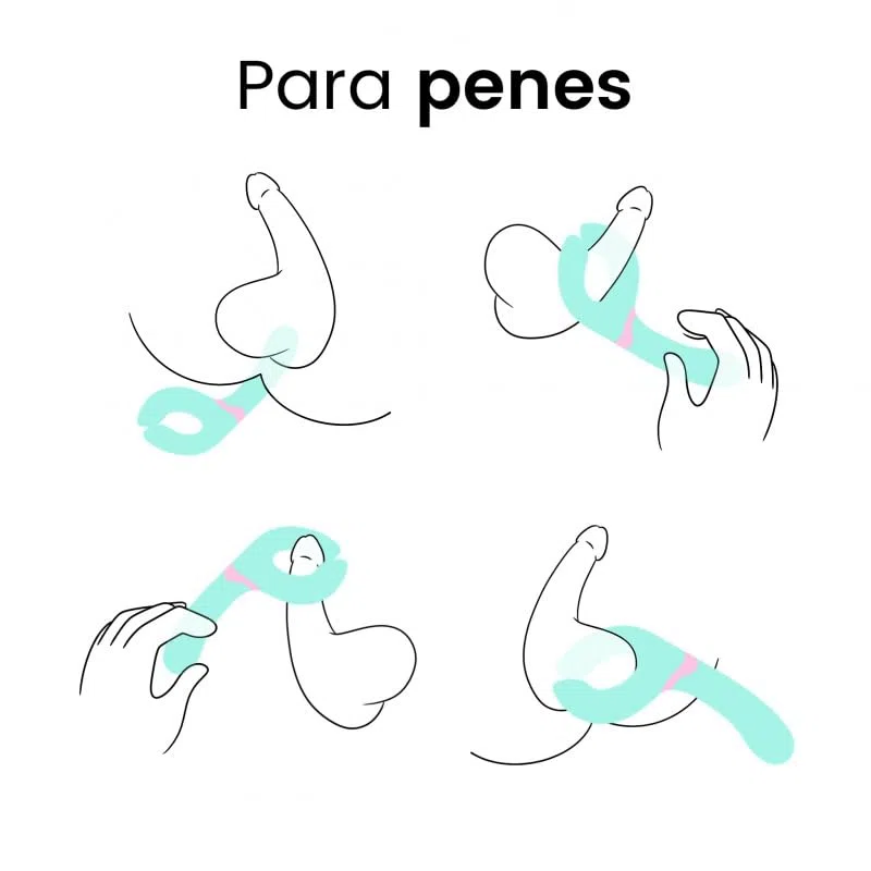 Kay, Vibrador para Parejas, Estimulación de Clítoris, Recargable USB, 7 Modos de Vibración, 3 Velocidades, Silicona y ABS (Azul)