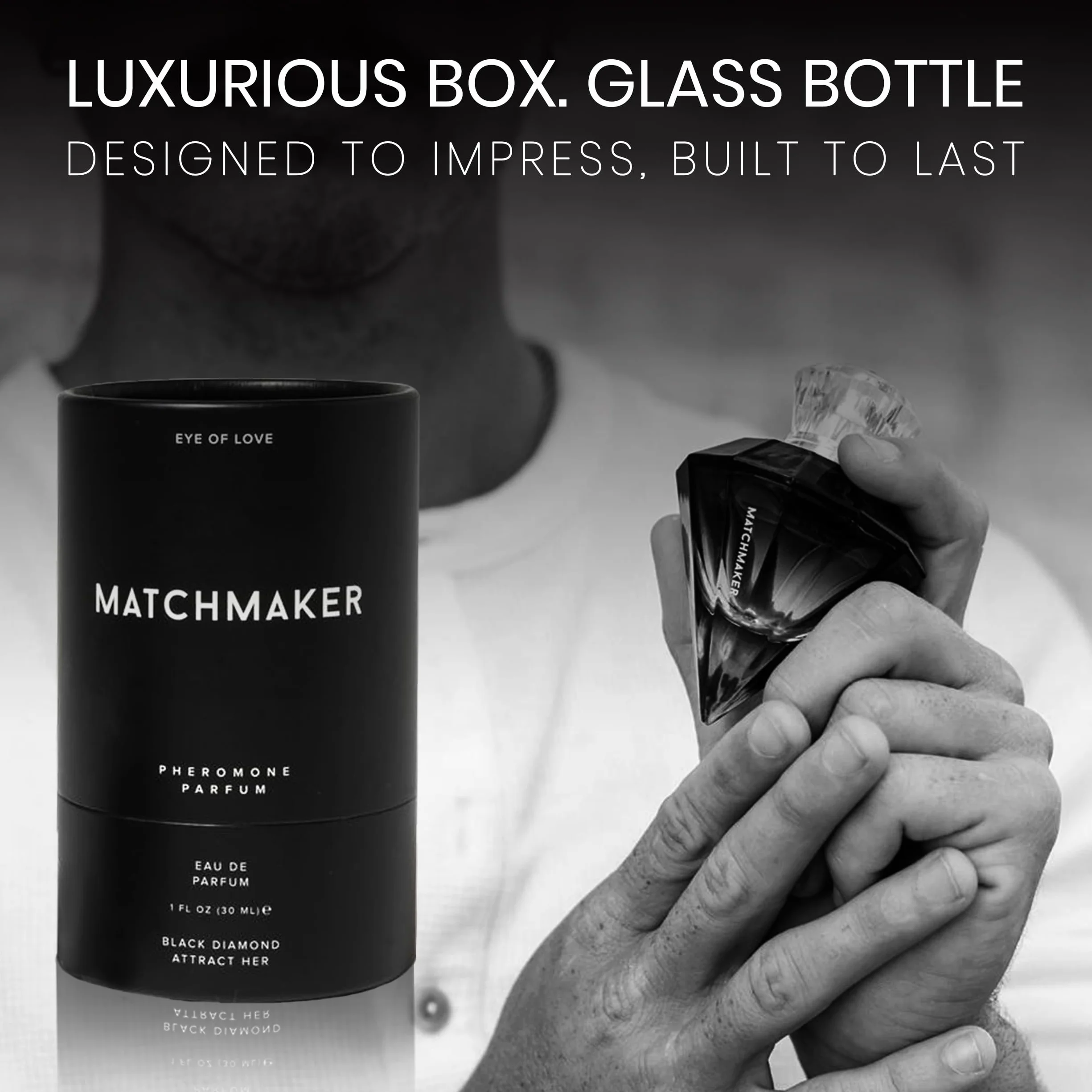 Matchmaker Black Diamond - Perfume de feromonas Deluxe – Attract Her, 30 ml