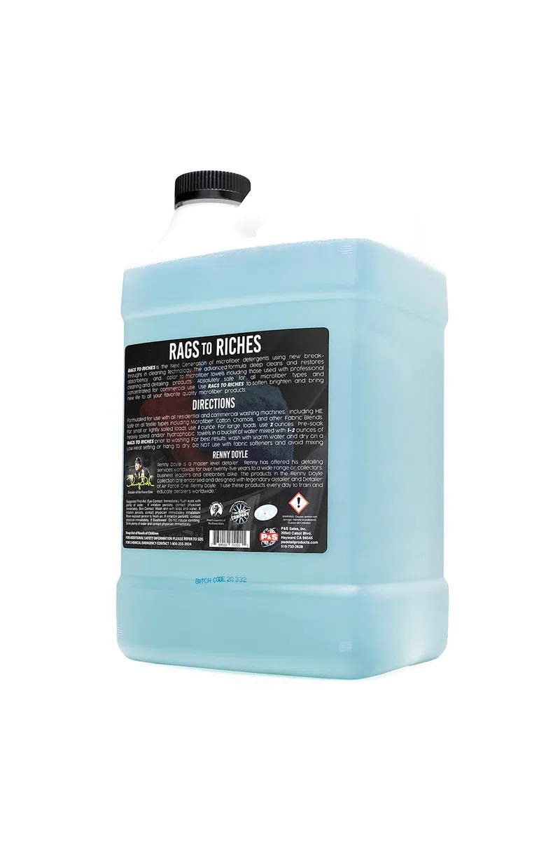 P&S Professional Detail Products - Detergente de microfibra premium, limpia y restaura, seguro en todos los tejidos, altamente concentrado, tecnología de limpieza de última generación (1 galón)