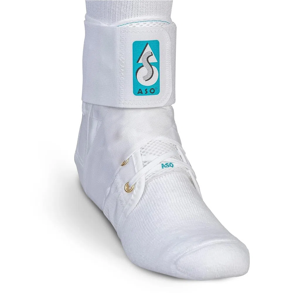 Med Spec 264004 Aso - Estabilizador de tobillo, color blanco, talla M