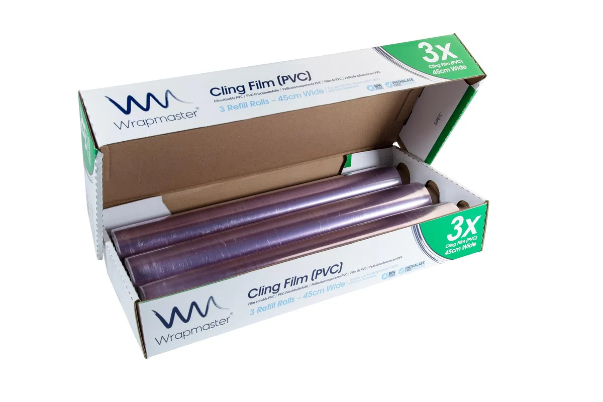 Wrapmaster 4500 cling film refills 45cm x 300m (3) by Wrapmaster