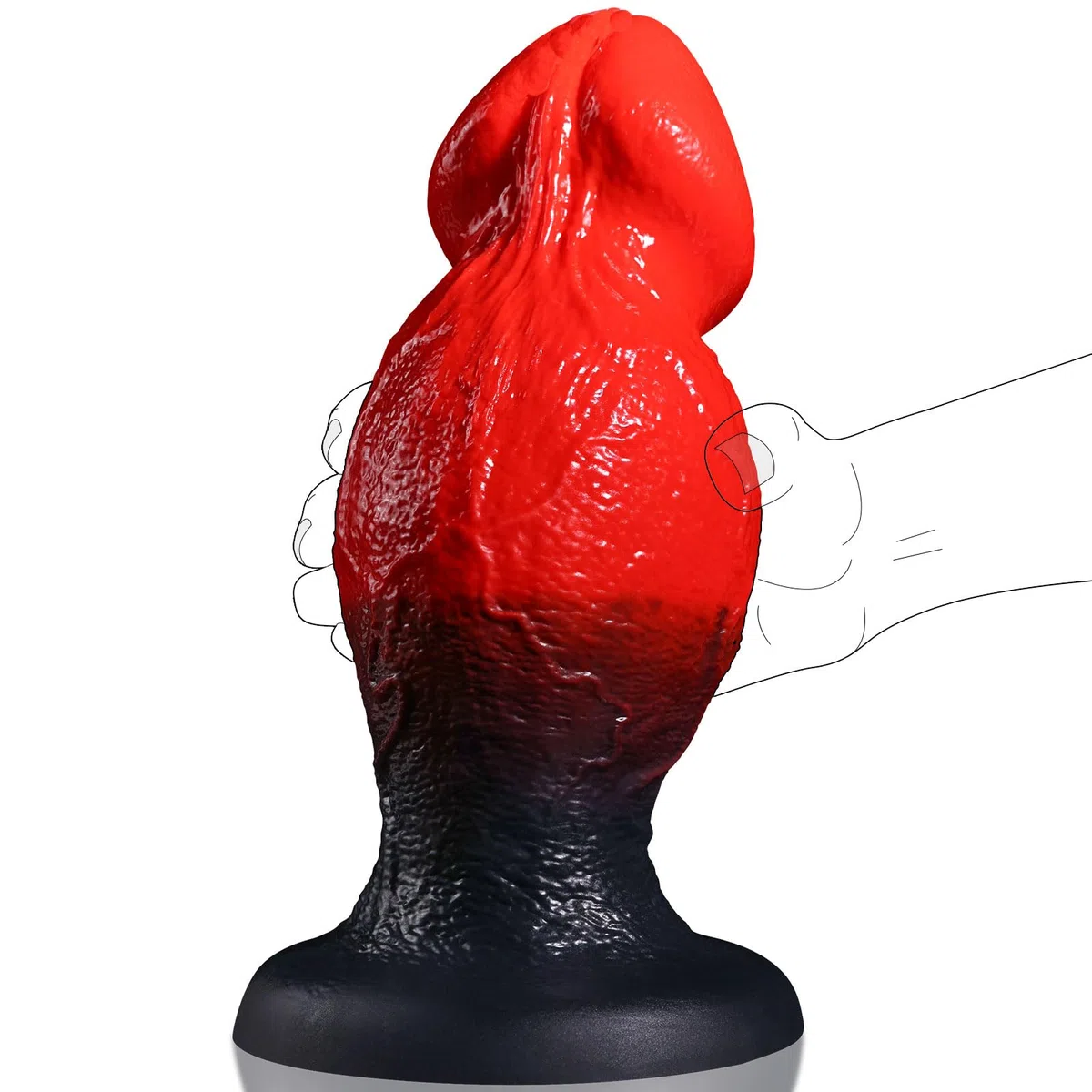 27cm Tapón Anal Gigante de fantasía Monstruo, 9.4cm Diámetro Consolador Extragrande con Dos Nódulos Para Dilatación Anal,Dildo Anal Silicona XXL Grueso con Ventosa, Juguete Sexual Para Hombres Mujeres