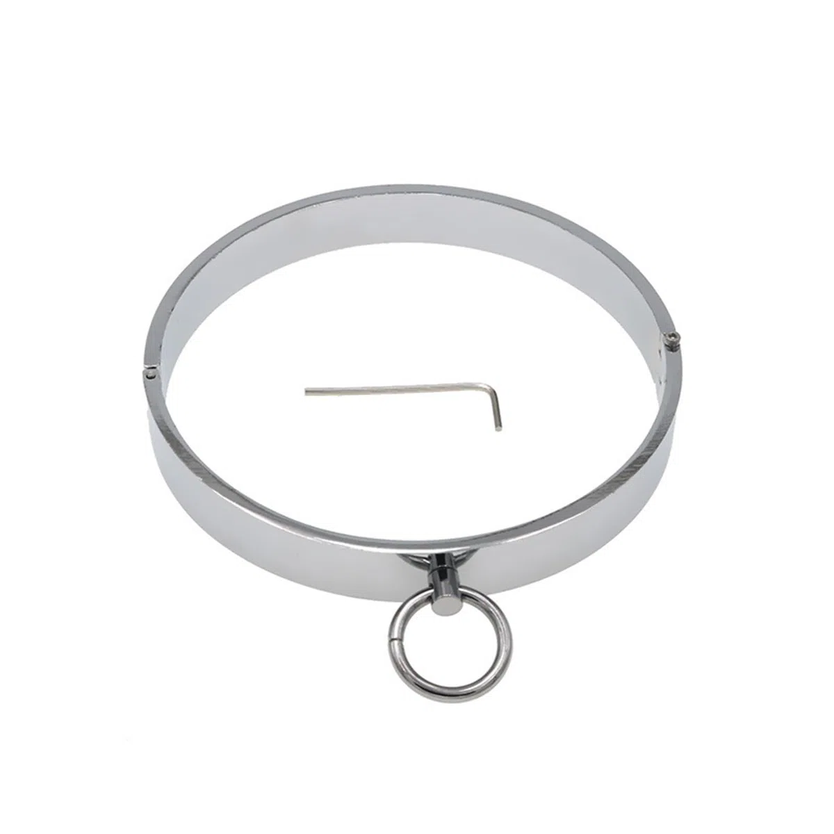SM Collar De Esclavo De Metal con Cadena De Lazo para Cinturón Juego De Roles Collar De Anillo O Bdsm Juego Porno Cuello Collar Restricción Juguete Sexual Mujeres Hombres(Black Schwarz,140mm)