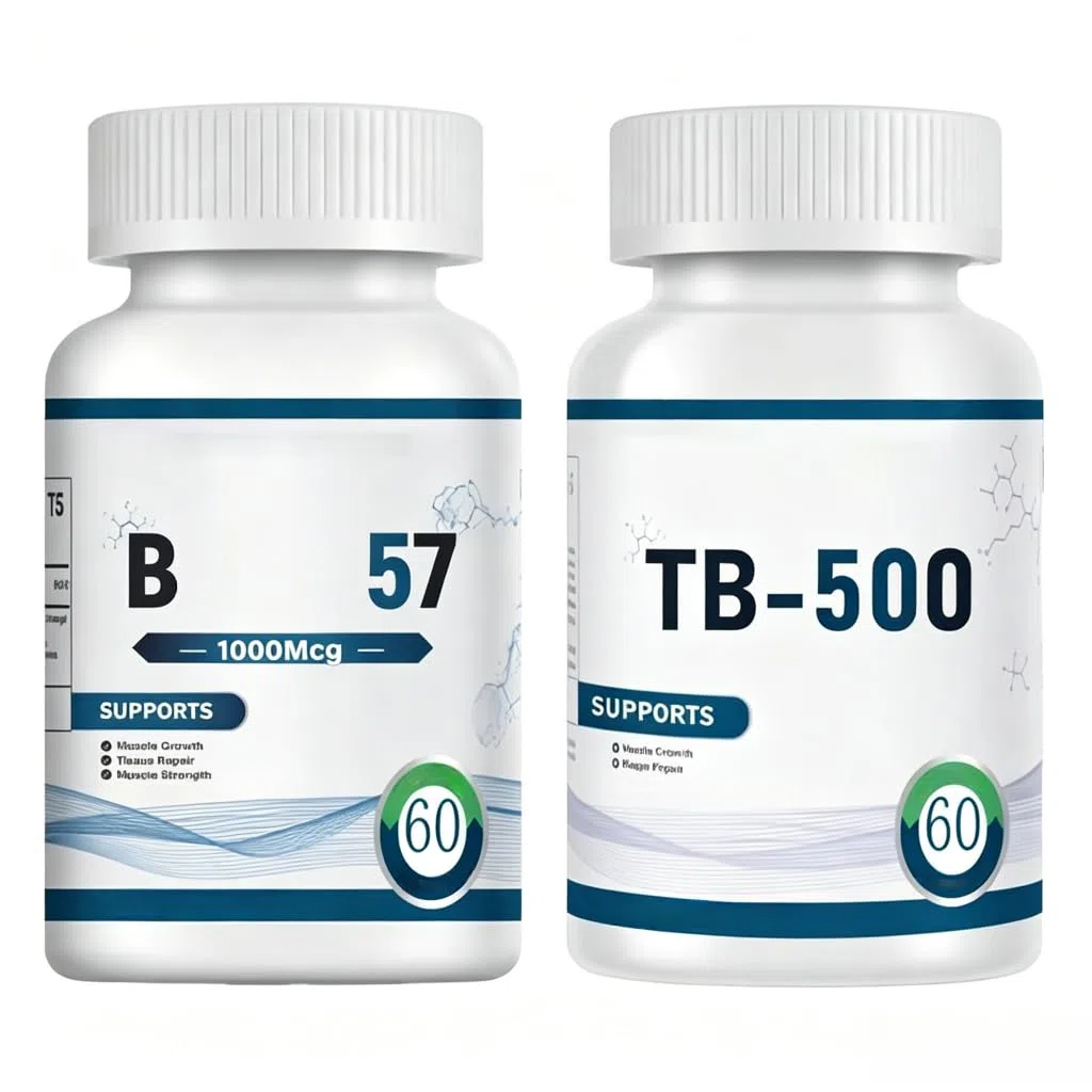 Combo T-B-500 y 1-5-7: para fuerza muscular, recuperación y reparación de tejidos, sin OGM, sin gluten ni lácteos