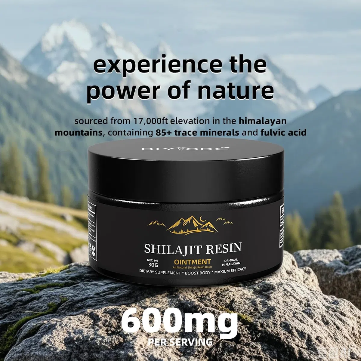 Shilajit Original Himalaya orgánico, Shilajit puro del Himalaya, resina de alta eficacia, suplemento de Shilajit, fuente de ácido fúlvico natural, goma Shilajit, resina original de Shilajit