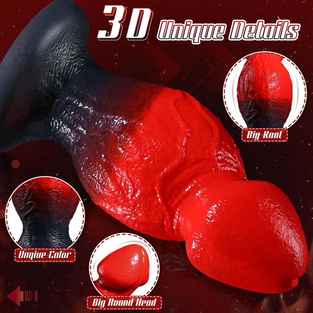 27cm Tapón Anal Gigante de fantasía Monstruo, 9.4cm Diámetro Consolador Extragrande con Dos Nódulos Para Dilatación Anal,Dildo Anal Silicona XXL Grueso con Ventosa, Juguete Sexual Para Hombres Mujeres
