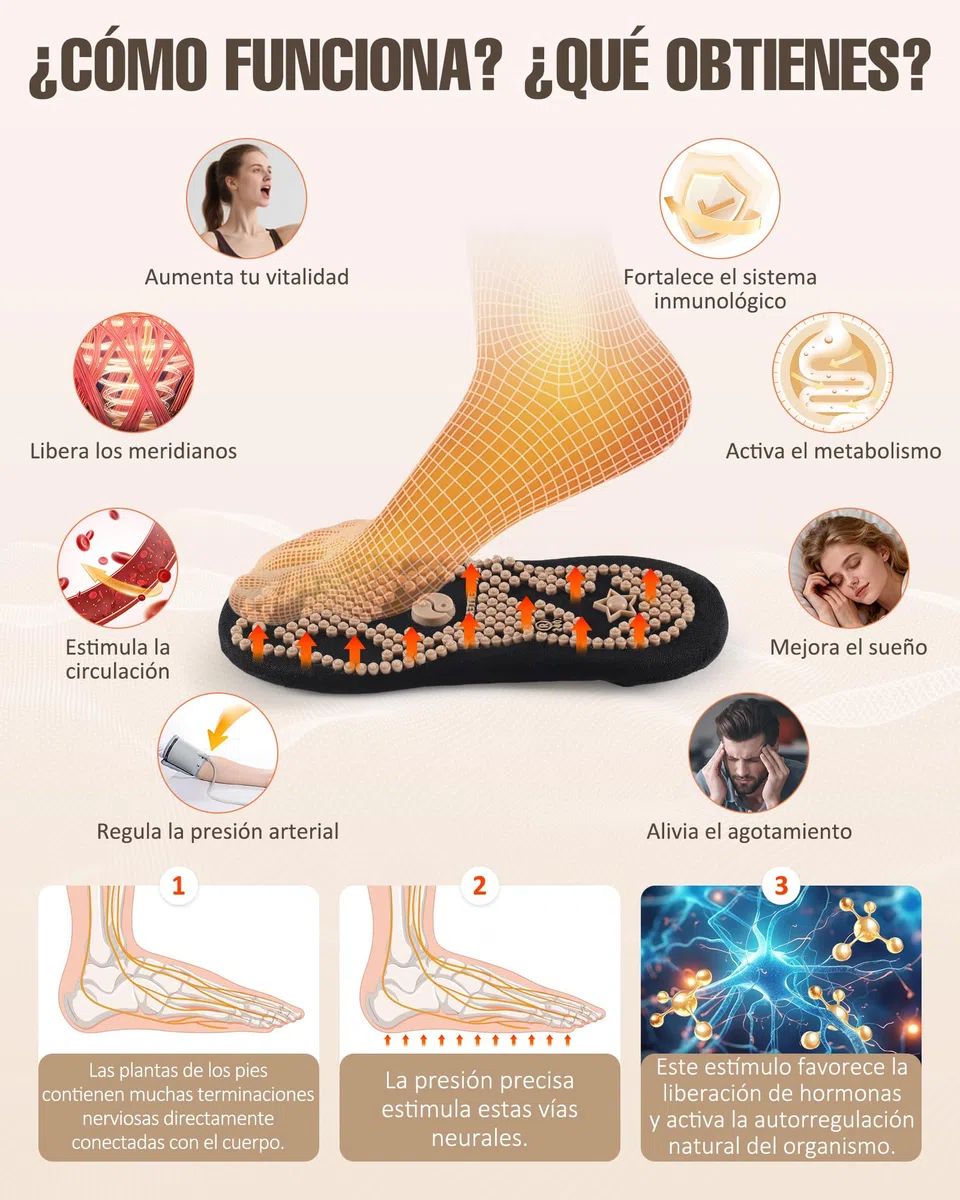 Calcetines de Acupresión y Reflexología para Masaje de Pies – Calcetines de Acupuntura con Puntos de Presión – Regalo para Mujeres, Hombres y Mayores 44-45
