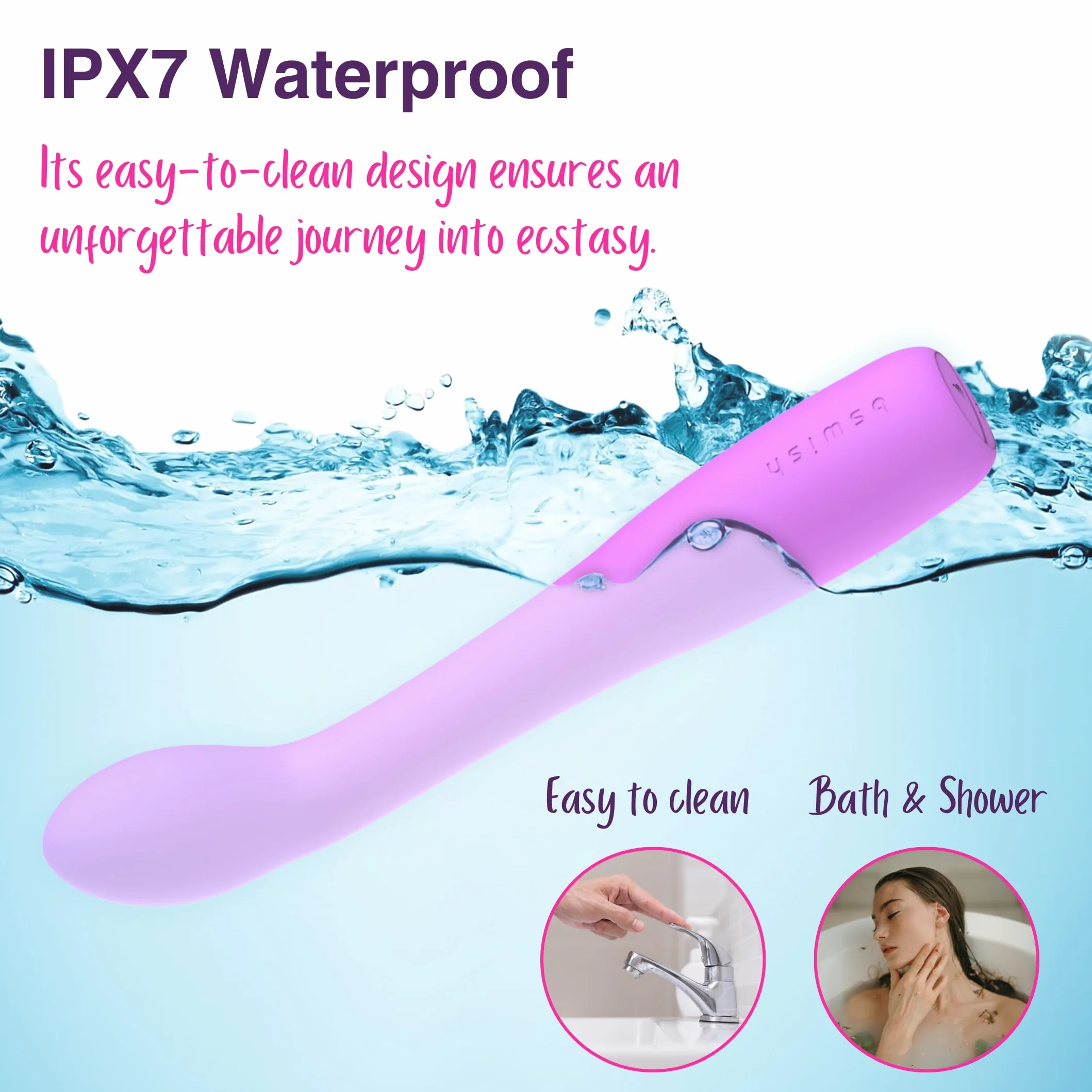 B Swish - BGEE Heat Infinite Deluxe Silicone Rechargeable Vibrator Sweet Lavender