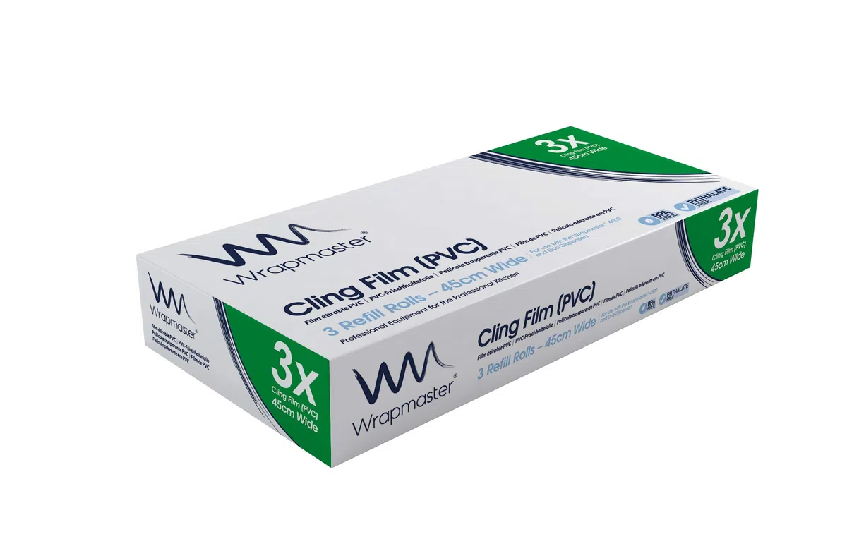 Wrapmaster 4500 cling film refills 45cm x 300m (3) by Wrapmaster