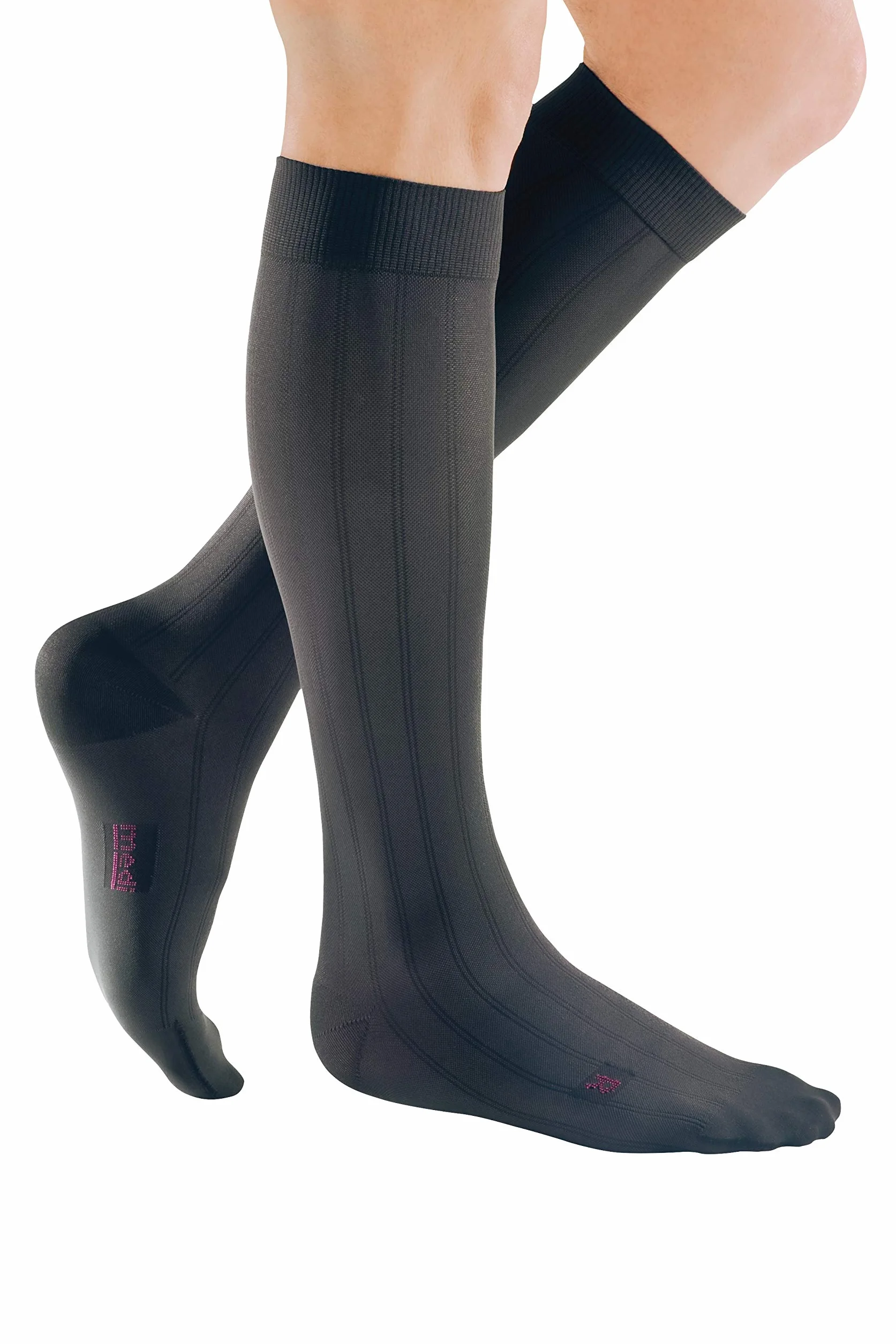 medi mediven for men - Medias de compresión para hombre | Calcetines hasta la rodilla, CCL2, antracita, talla IV, normales, fabricadas con fibras de alta tecnología, con Clima Comfort & Clima Fresh,