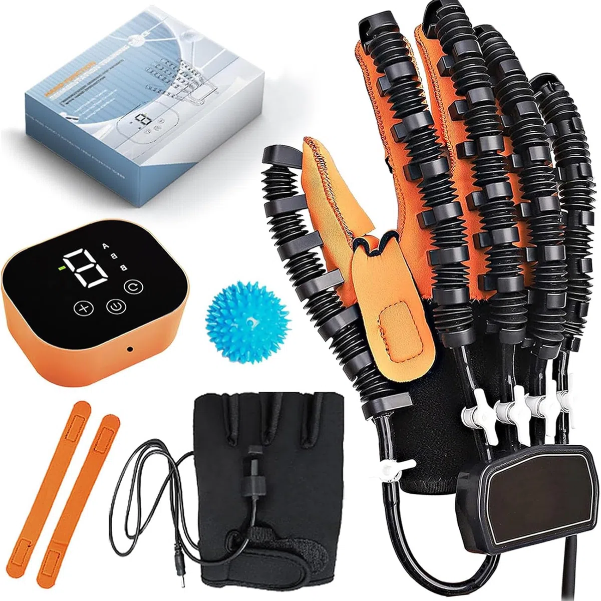Guantes Robóticos de Rehabilitación para Ictus y Parálisis – Terapia de Manos y Dedos para Artritis y Recuperación de Hemiplejia Right Hand M