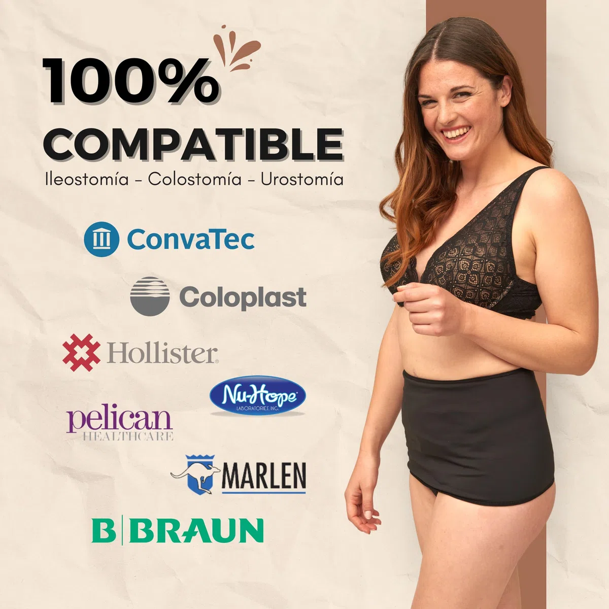 SIIL Faja de Ostomía | Banda de Ostomía | Fundas bolsas de ostomía | Ropa interior de ostomía Ostomy