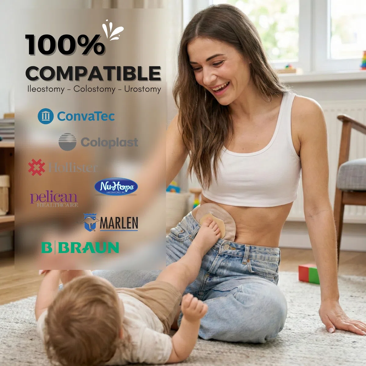 SIIL Protector de estoma | Protector de Ostomia Ostomy | Accesorios de Ostomia | Stoma protector | Stoma Shield | Stoma Guard