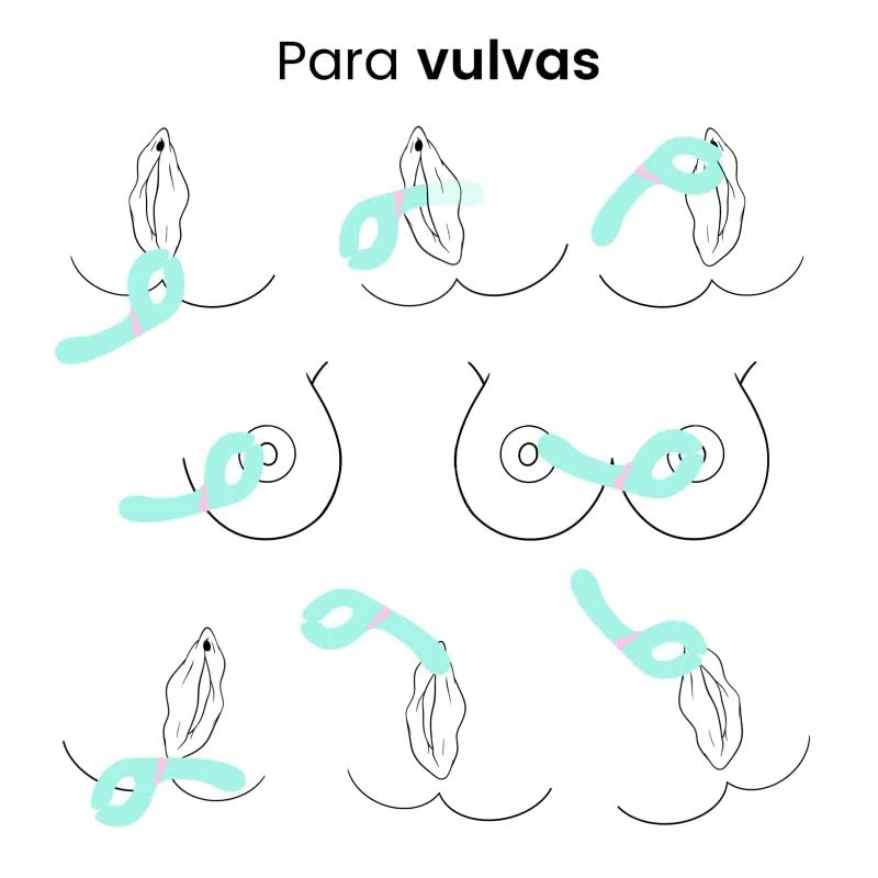 Kay, Vibrador para Parejas, Estimulación de Clítoris, Recargable USB, 7 Modos de Vibración, 3 Velocidades, Silicona y ABS (Azul)