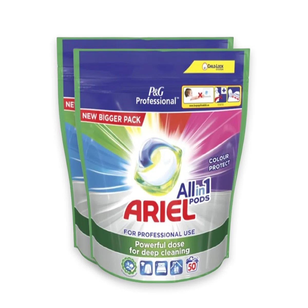 Liquitabs profesionales Ariel de color 2x50ct