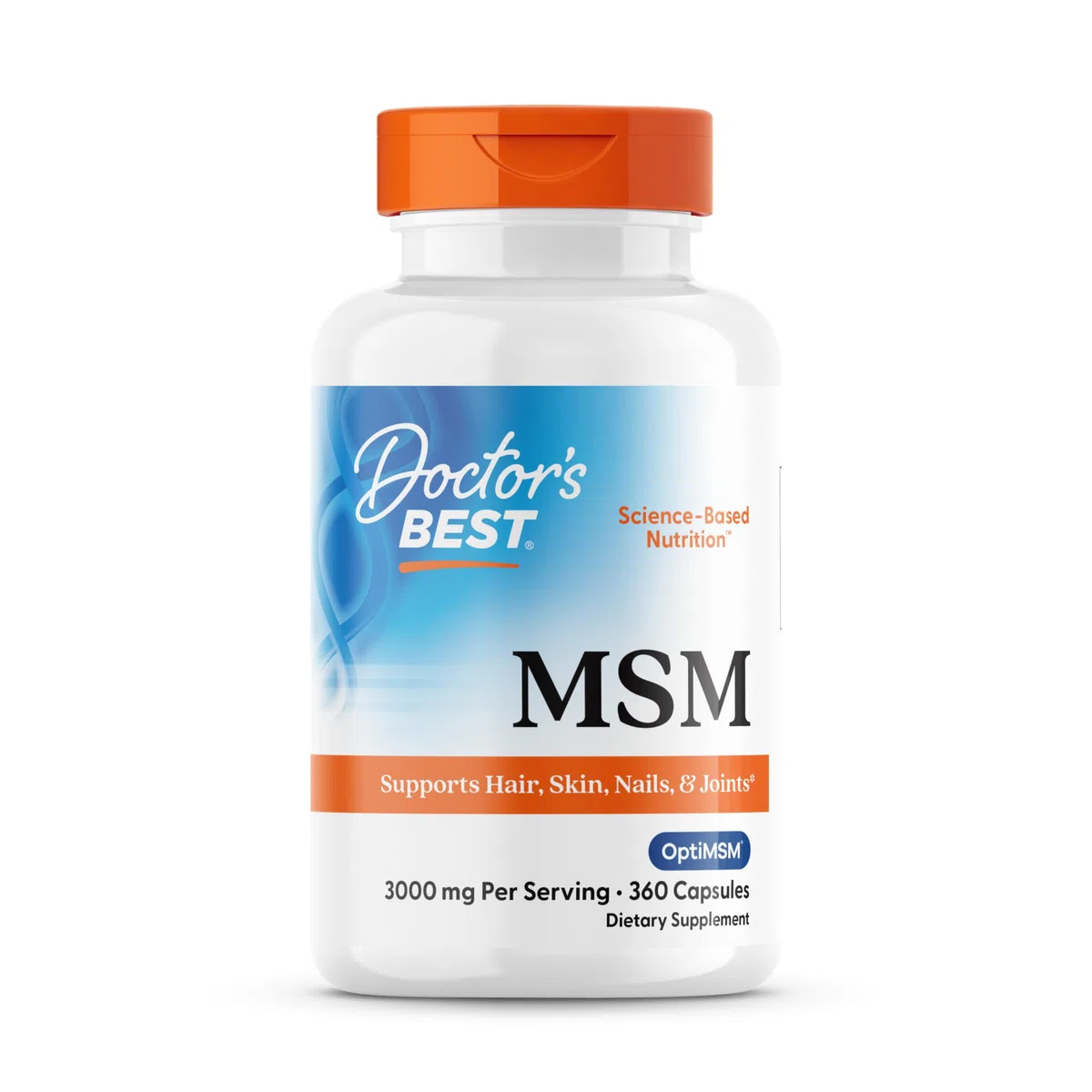 Doctor's Best Msm Con Optimsm, 1000Mg - 360 Caps 360 Unidades 460 g
