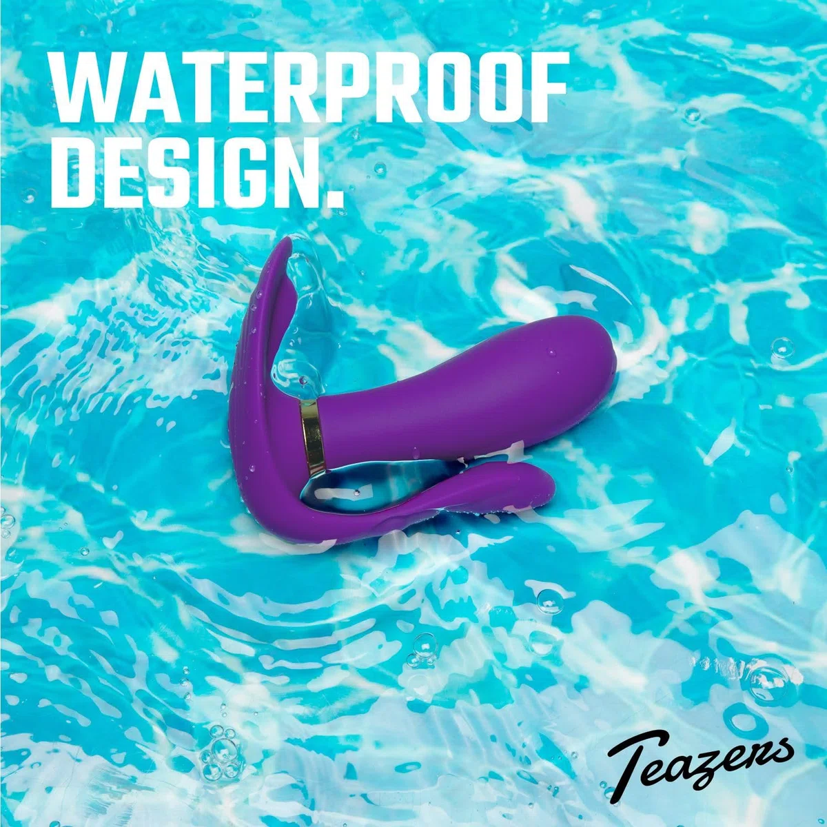 Teazers Purple Pleaser Vibrador - Vibrador de Triple Sexo para Vagina, ano y Clítoris con Estimulador del punto G (Púrpura)- Vibrador de Control Remoto Recargable 3 en 1 con Batería - Morado