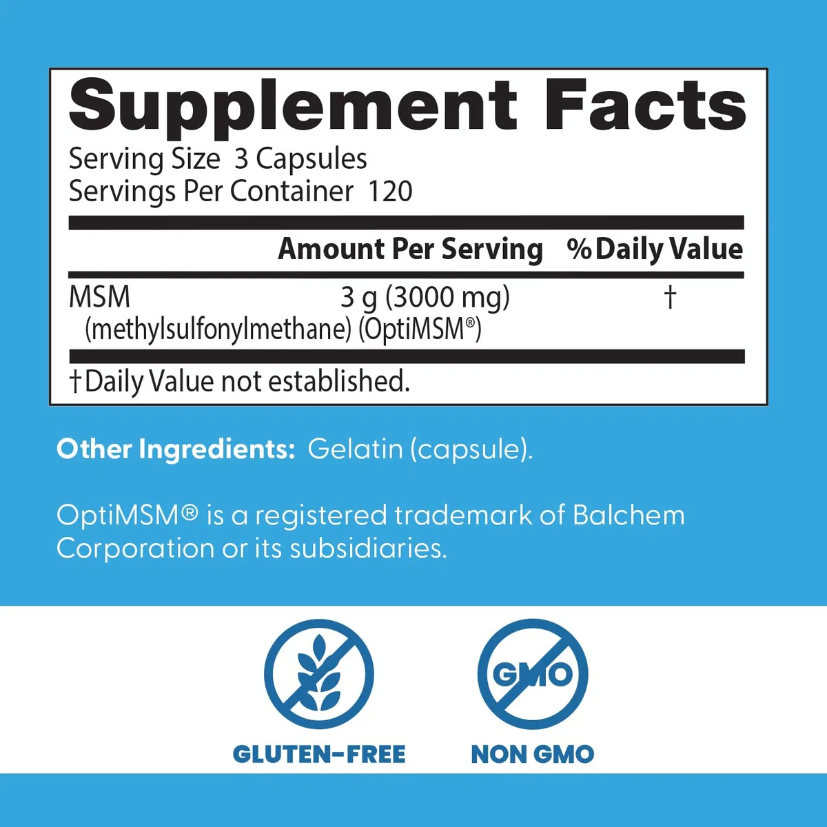 Doctor's Best Msm Con Optimsm, 1000Mg - 360 Caps 360 Unidades 460 g