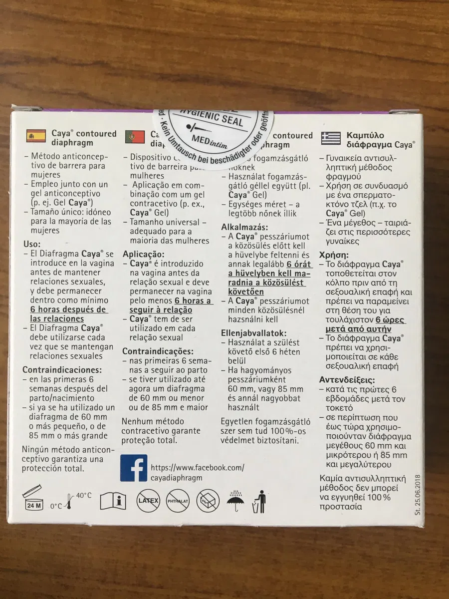 Caya Diaframa contorneado