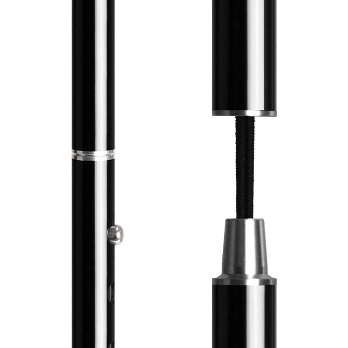Muleta de antebrazo, muleta de Aluminio Plegable, muleta de Altura Ajustable para Adultos, para Adultos y niños con Alturas de 4'7" - 6'1", Negro/Rosa/Azul