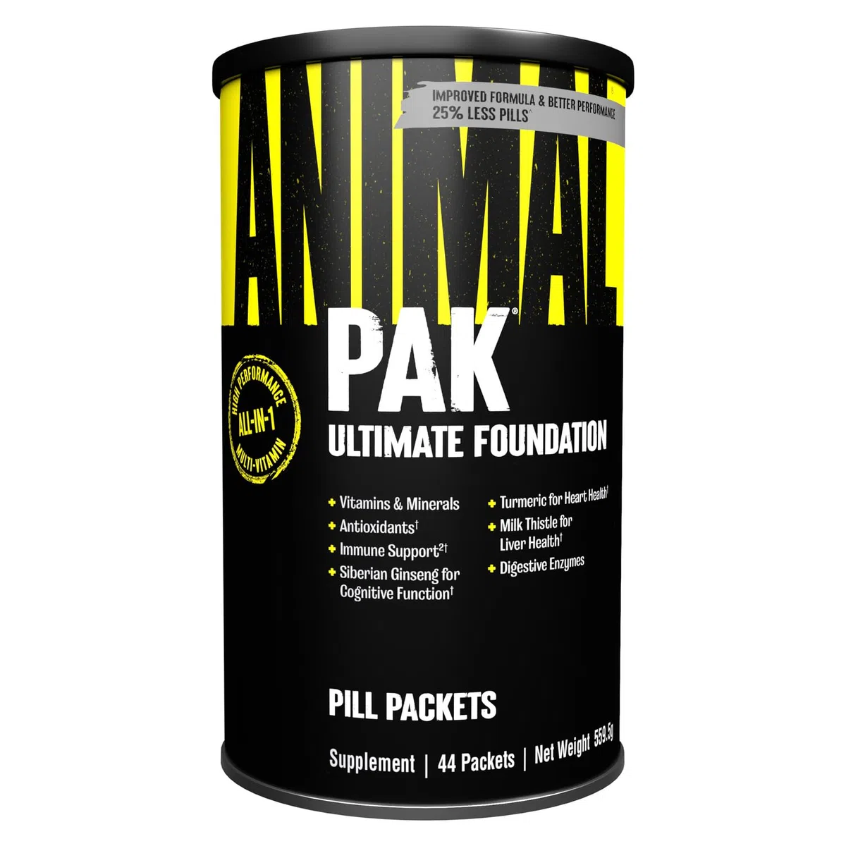ANIMAL Pak Ultimate Foundation - Complejo Multivitamínico 12 en 1 con Vitaminas, Minerales y Aminoácidos - con Vitamina D3 K2 y Magnesio - 44 Paquetes