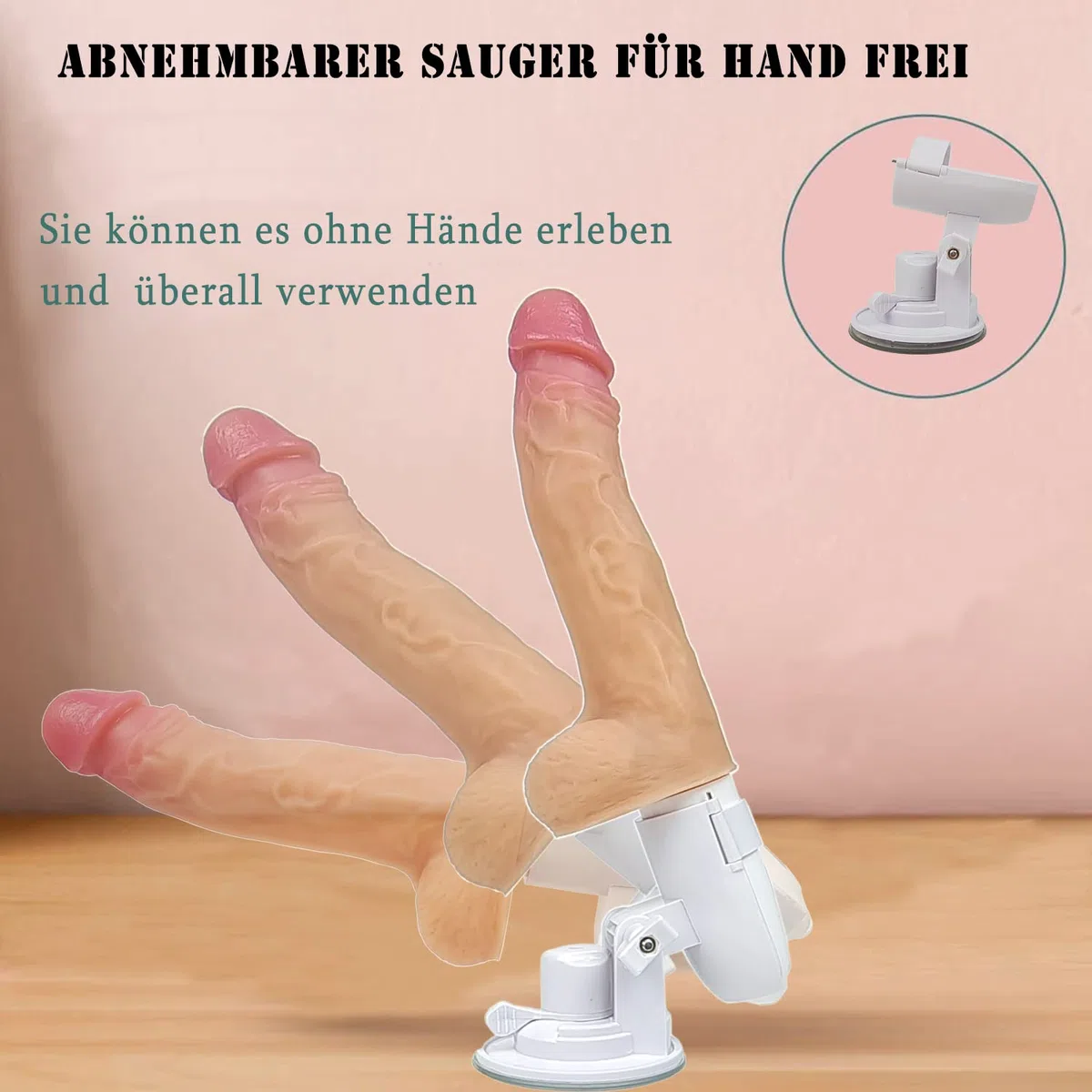 La máquina sexual Vibrador Dillo realista con función de empuje, el Vibrador anal 10 modo de vibración modo telescópico, juguete de control remoto dillos de silicona, con ventosas