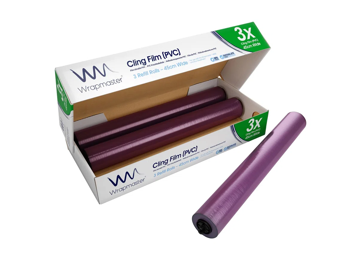 Wrapmaster 4500 cling film refills 45cm x 300m (3) by Wrapmaster