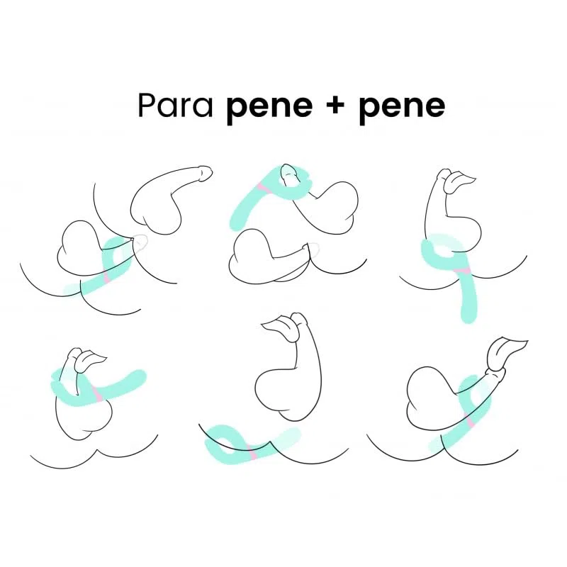 Kay, Vibrador para Parejas, Estimulación de Clítoris, Recargable USB, 7 Modos de Vibración, 3 Velocidades, Silicona y ABS (Azul)