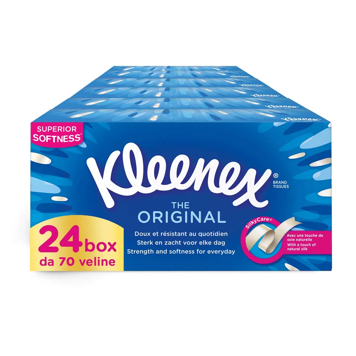 Kleenex Original Box Pañuelos 24 cajas de 70 pañuelos